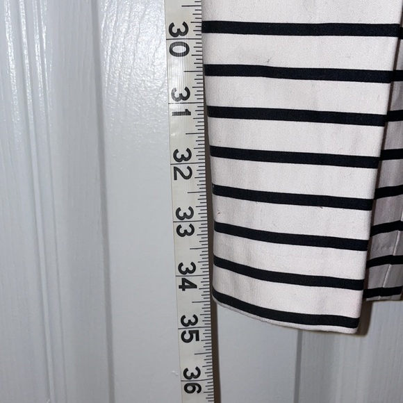 Express / Black and White Stripe Ankle Pant - Picture 5 of 5